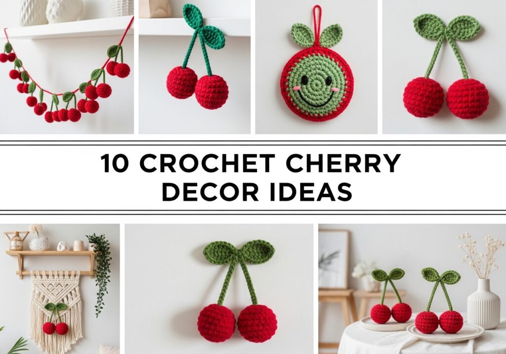 Crochet Cherry Decor Ideas