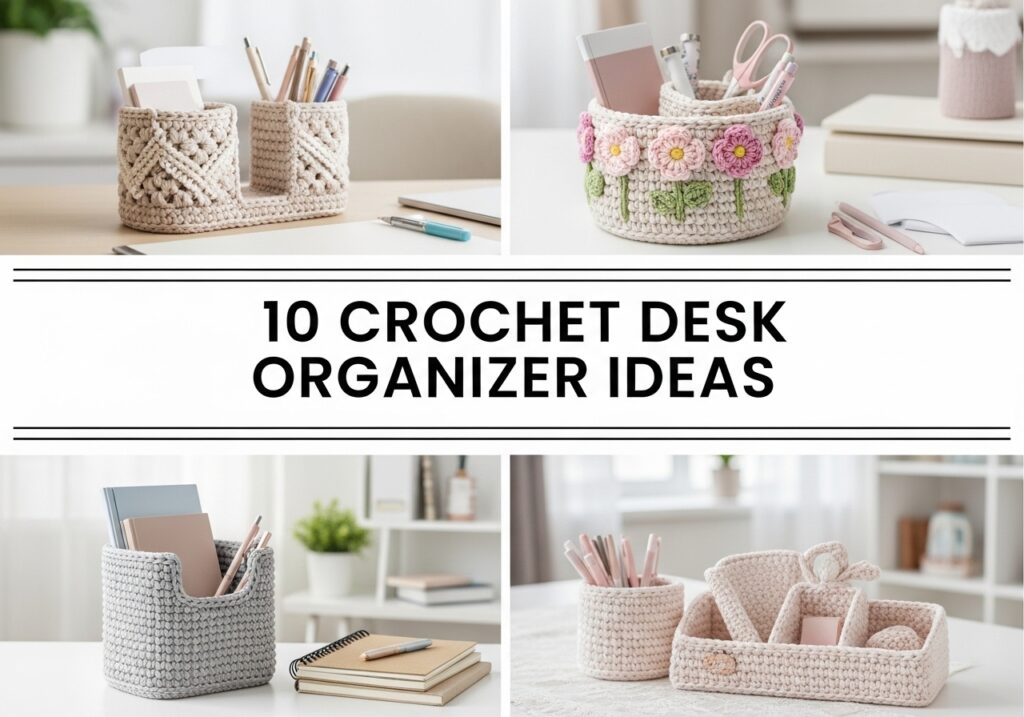 Crochet Desk Organizer Ideas