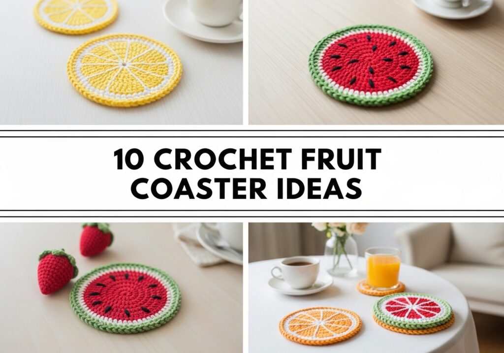 Crochet Fruit Coaster Ideas