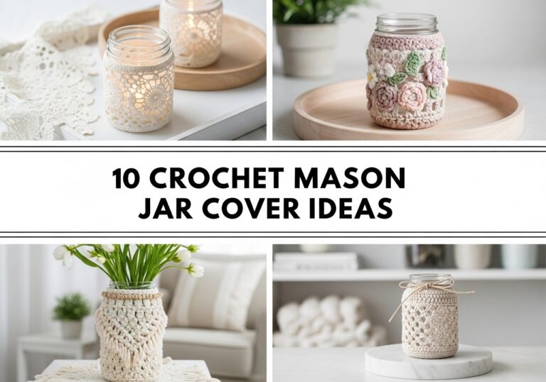 Crochet Mason Jar Cover Ideas