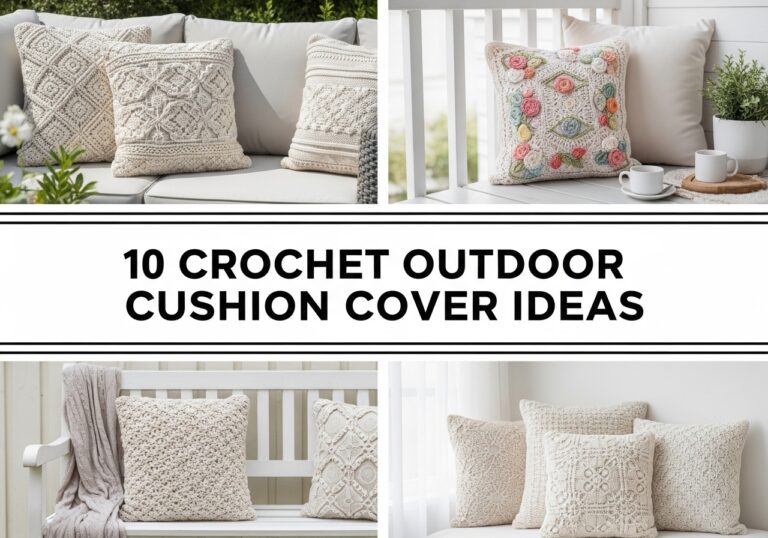 Crochet Outdoor Cushion Cover Ideas