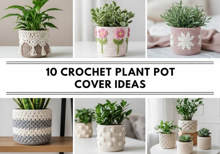 Crochet Plant Pot Cover Ideas
