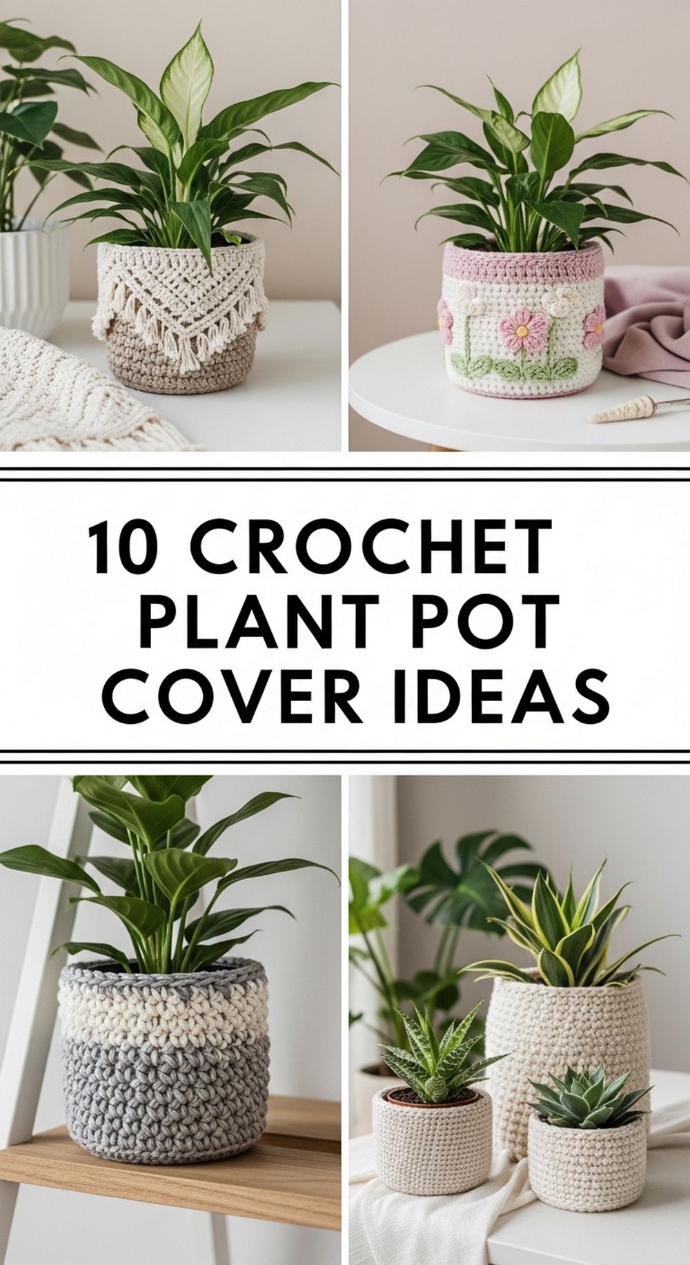 Crochet Plant Pot Cover Ideas