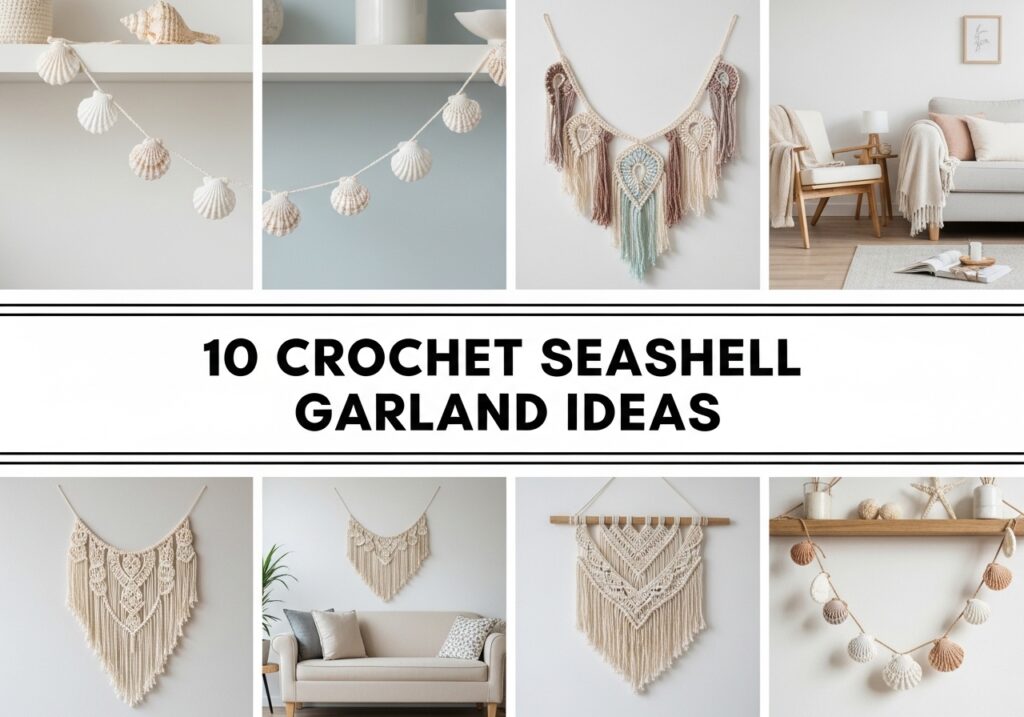 Crochet Seashell Garland Ideas