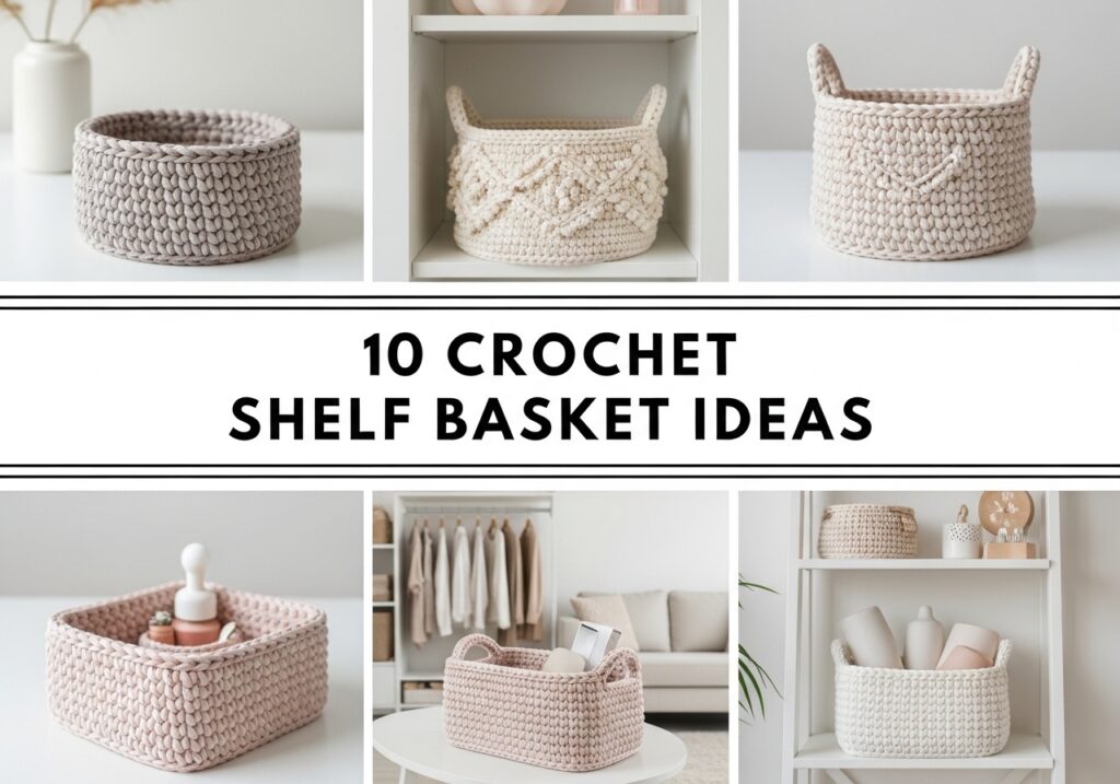 Crochet Shelf Basket Ideas