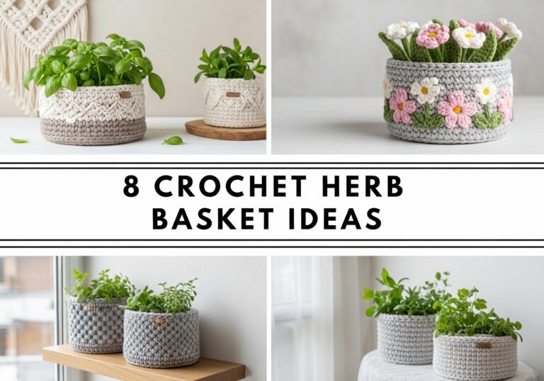 Crochet Herb Basket Ideas
