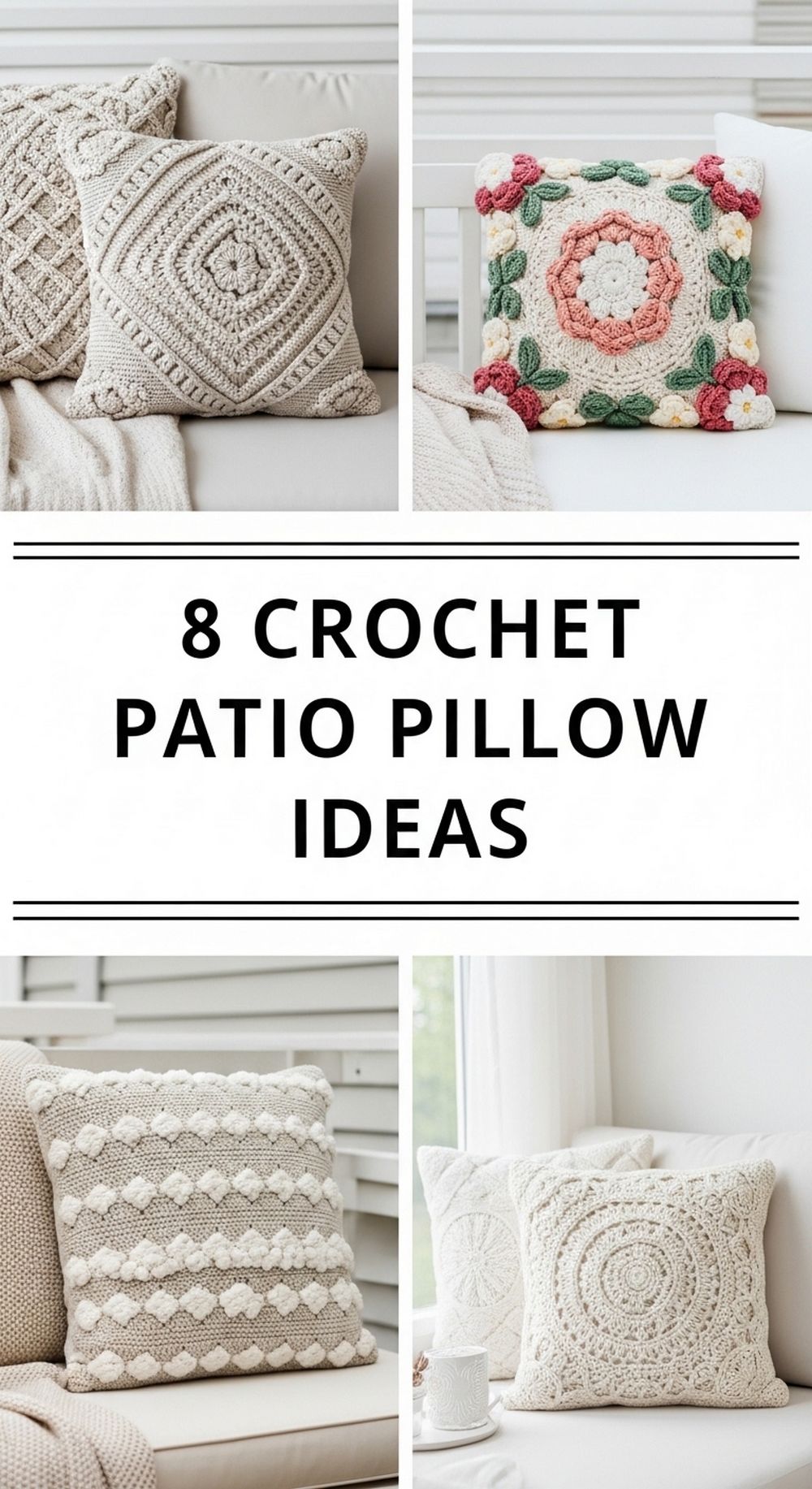 Crochet Patio Pillow Ideas