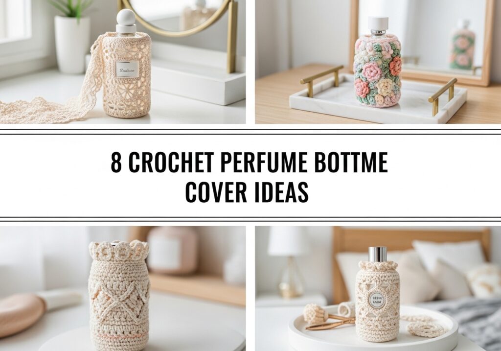 Crochet Perfume Bottle Cover Ideas