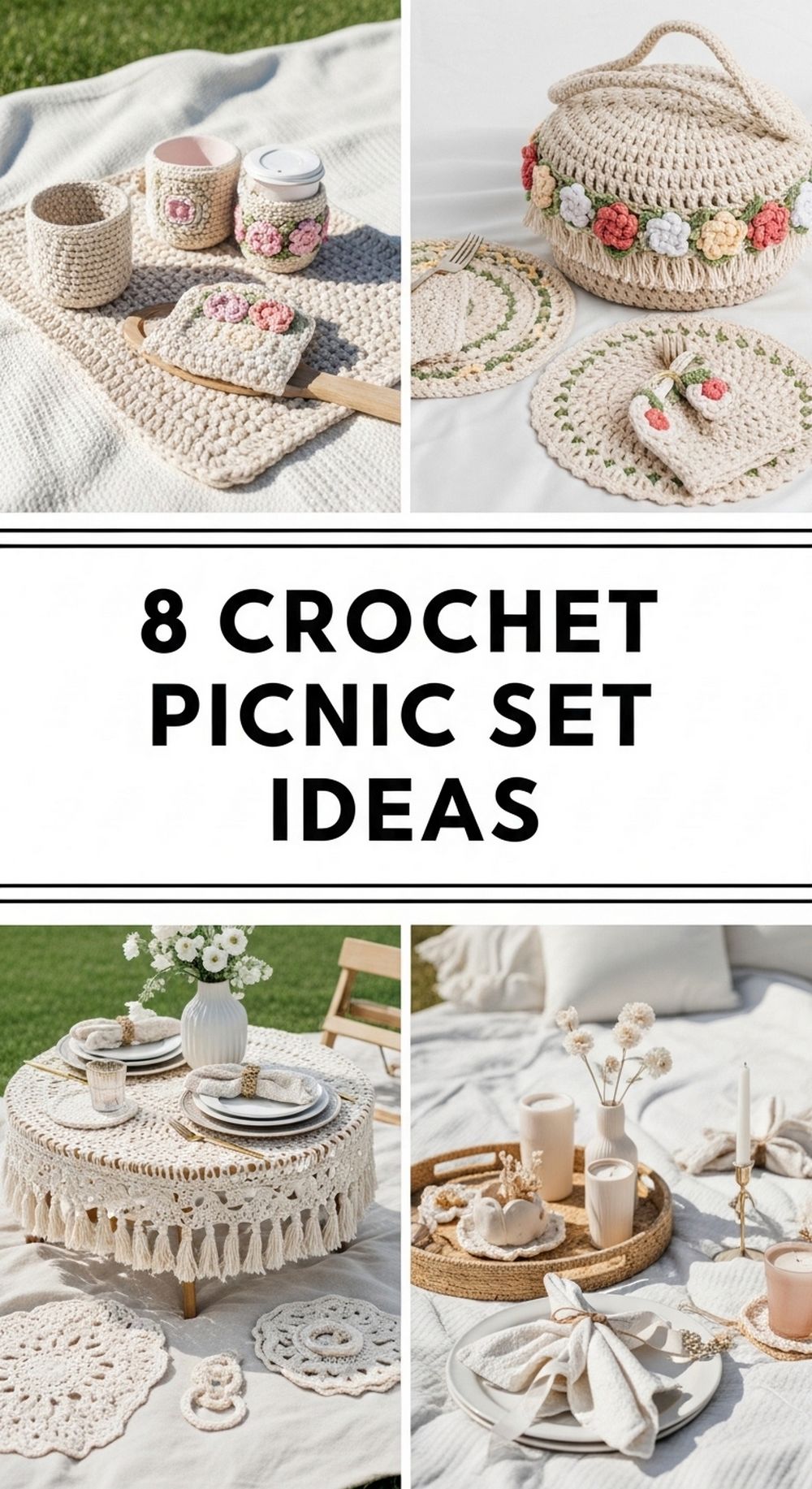 Crochet Picnic Set Ideas