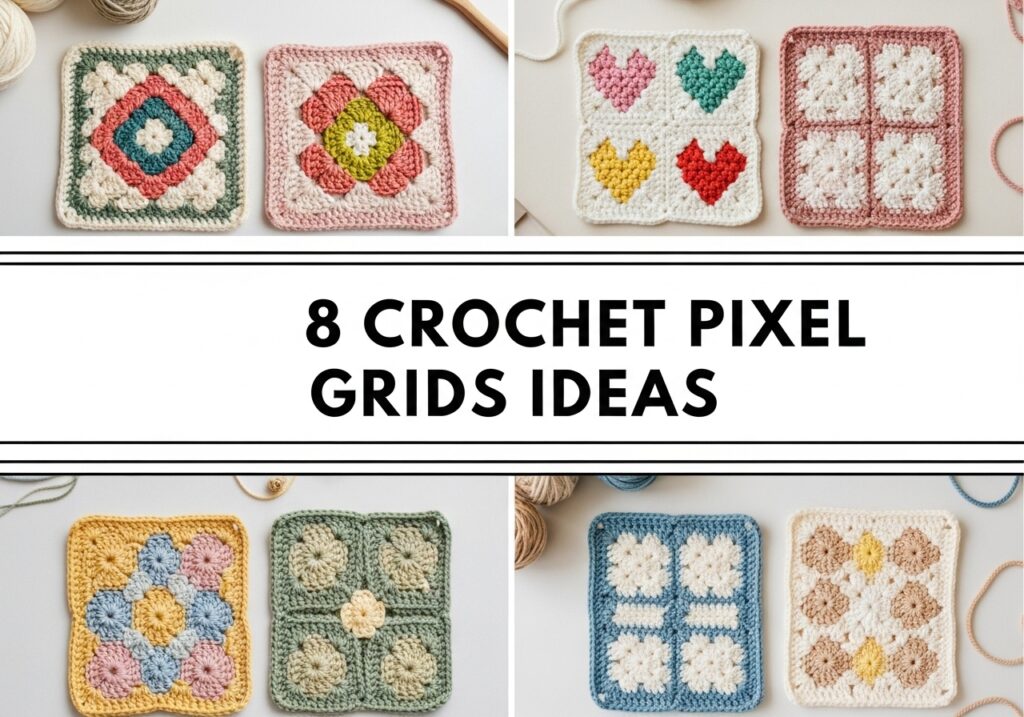 Crochet Pixel Grids Ideas