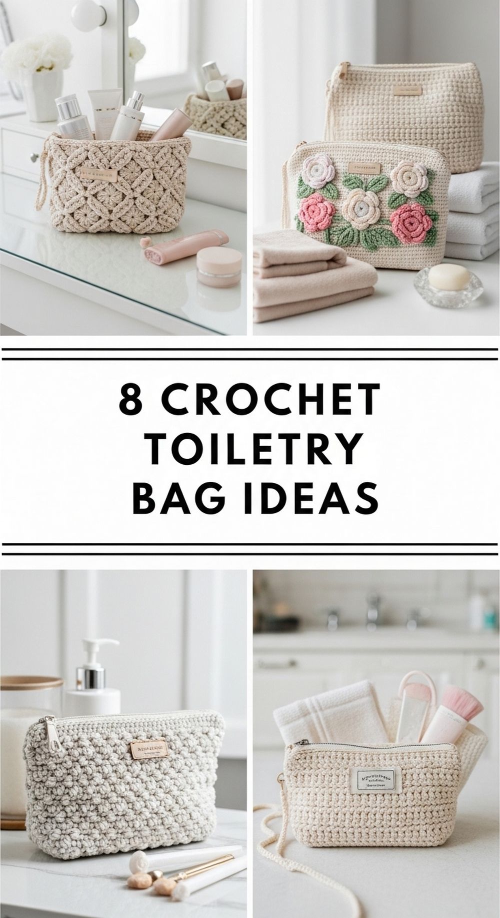 Crochet Toiletry Bag Ideas