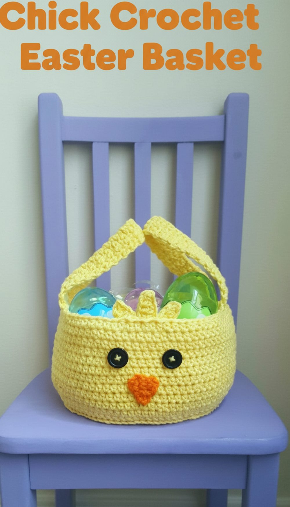 Chick Crochet Easter Basket