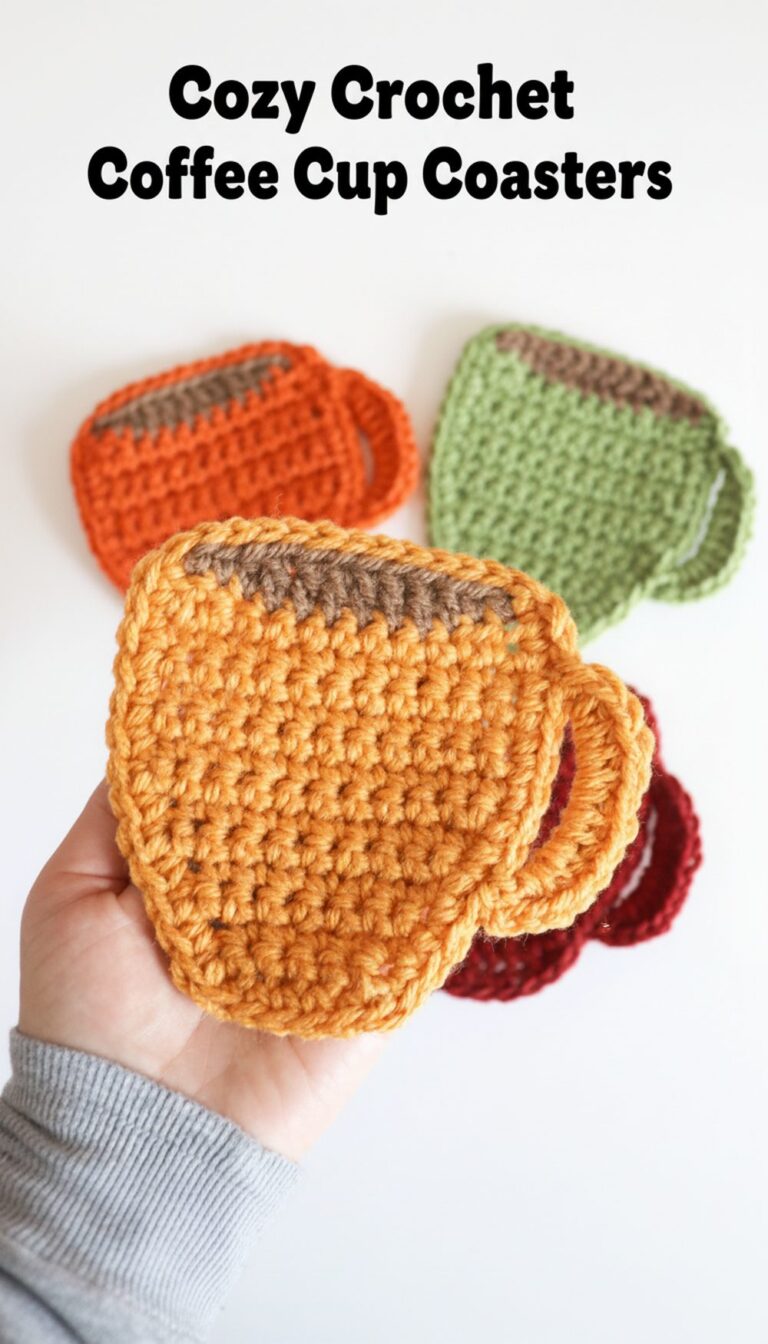 Cozy Crochet Coffee Cup Coasters