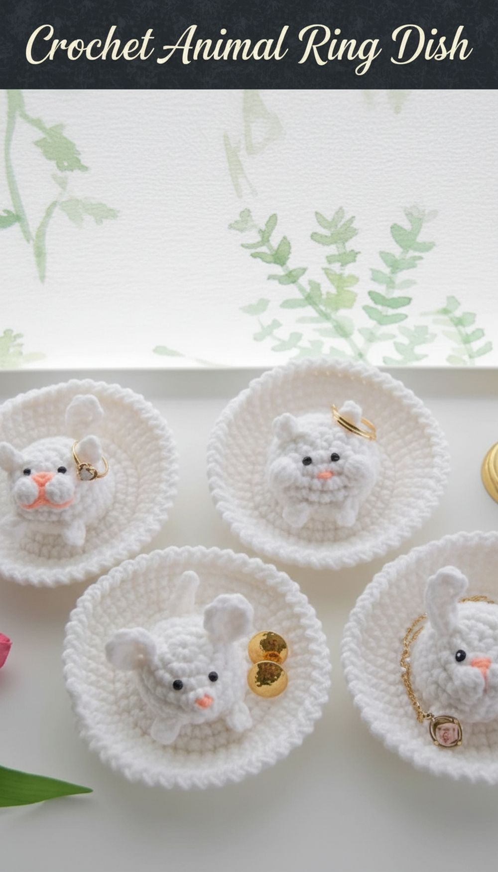 Crochet Animal Ring Dish