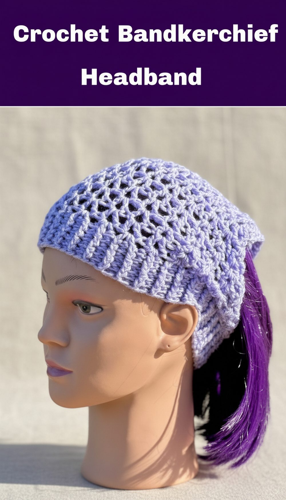 Crochet Bandkerchief Headband