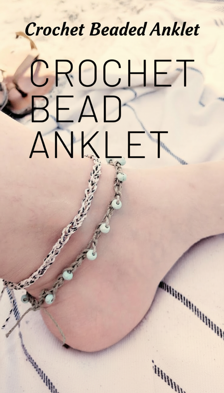 Crochet Beaded Anklet