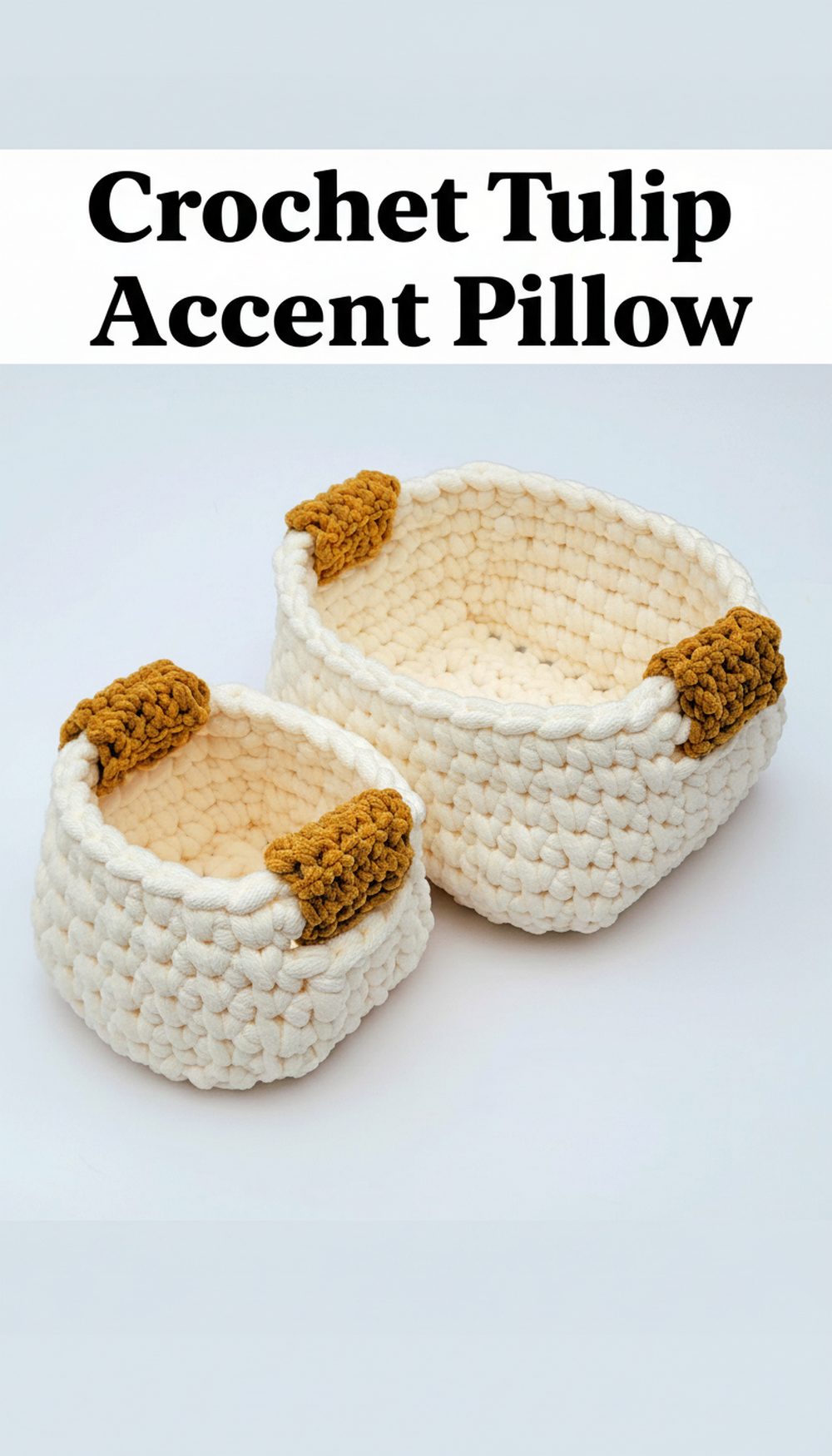 Crochet Big and Little Basket Set