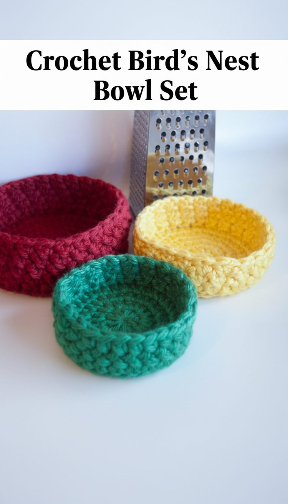 Crochet Bird’s Nest Bowl Set