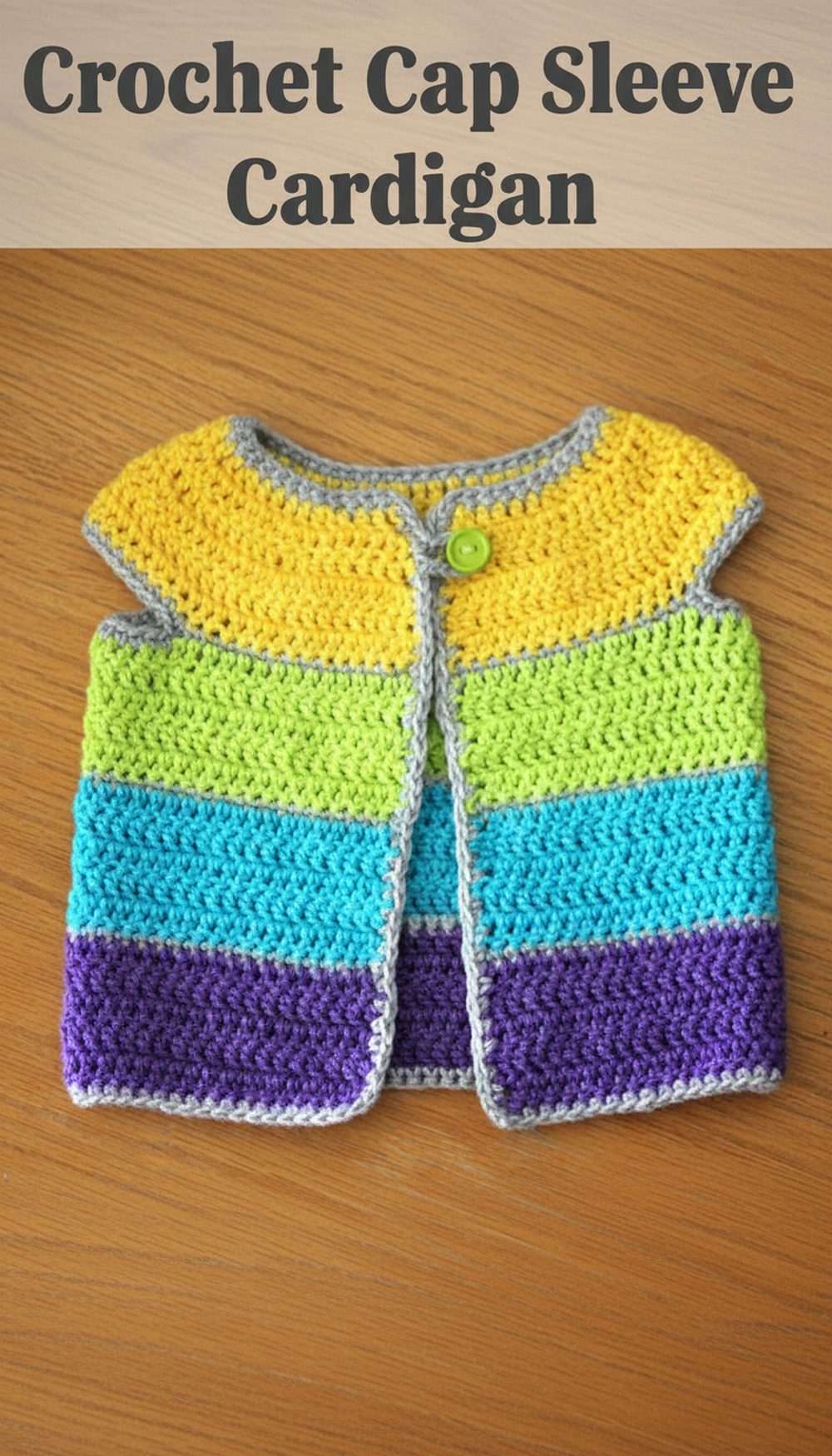 Crochet Cap Sleeve Cardigan