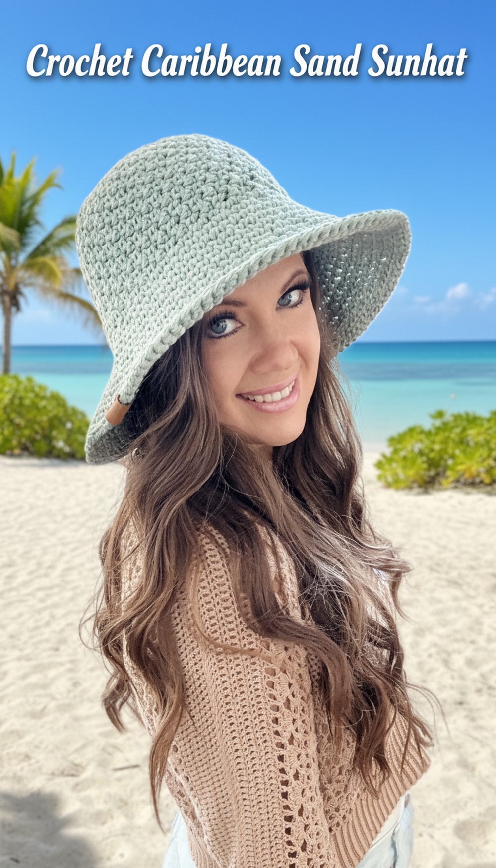 Crochet Caribbean Sand Sunhat