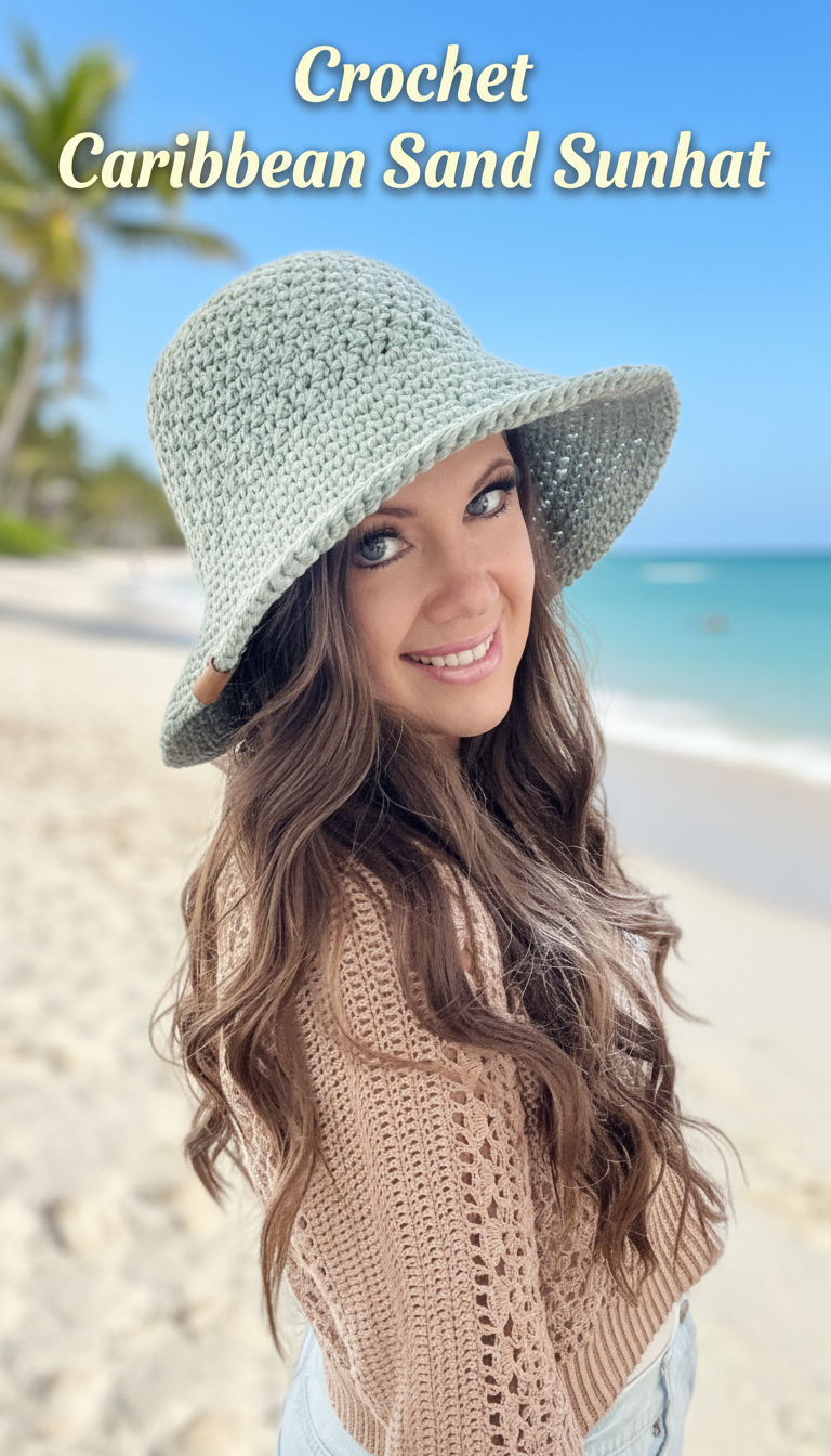 Crochet Caribbean Sand Sunhat