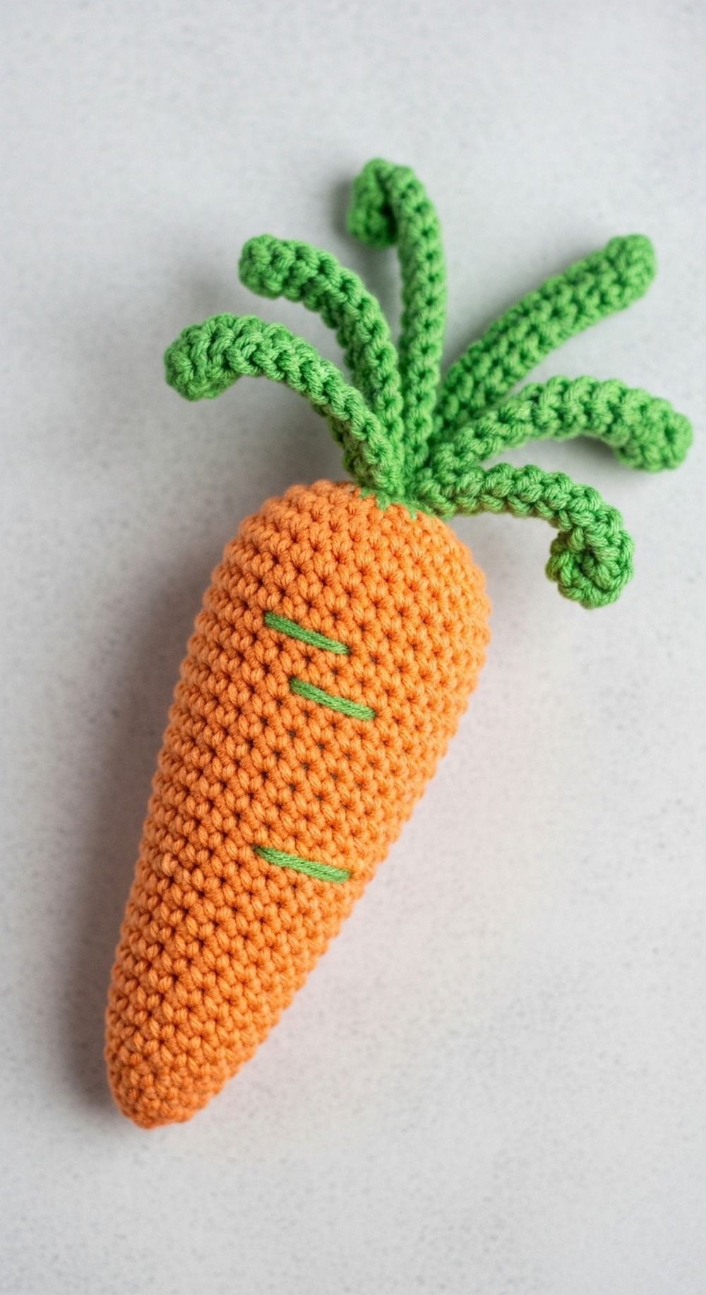 Crochet Carrot Cat Toy