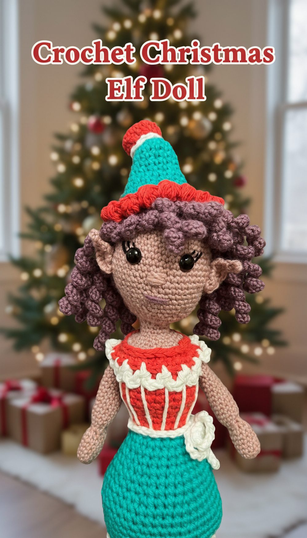 Crochet Christmas Elf Doll
