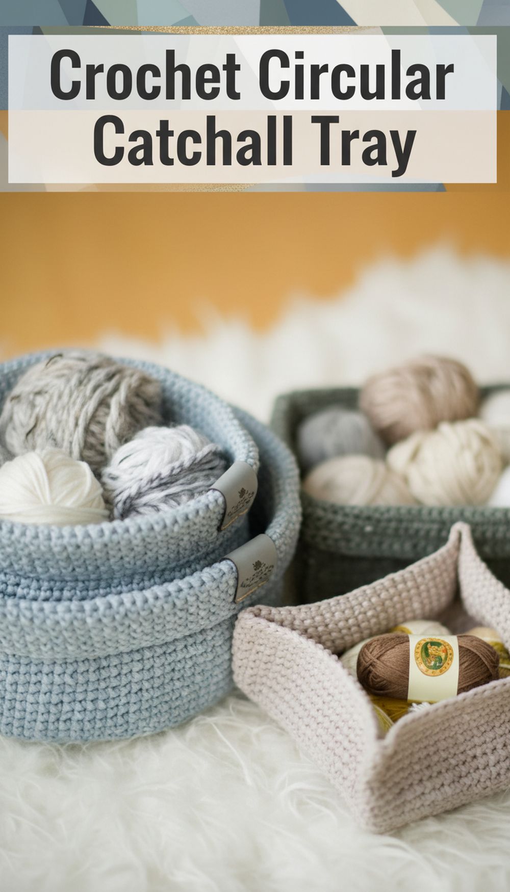 Crochet Circular Catchall Tray