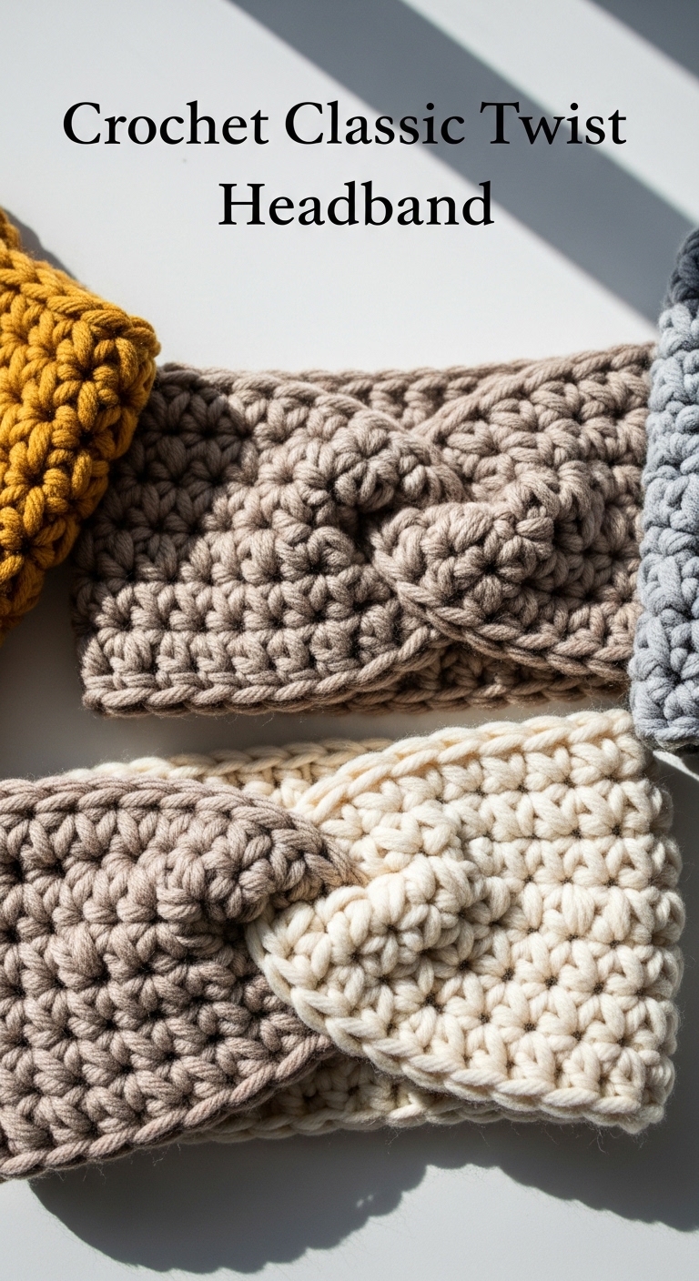 Crochet Classic Twist Headband