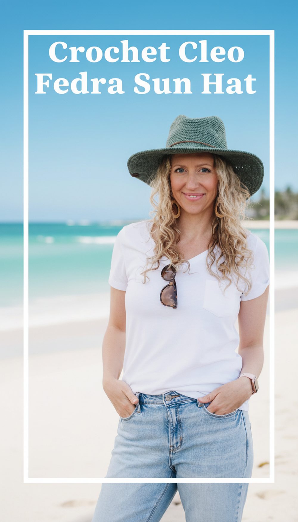 Crochet Cleo Fedora Sun Hat