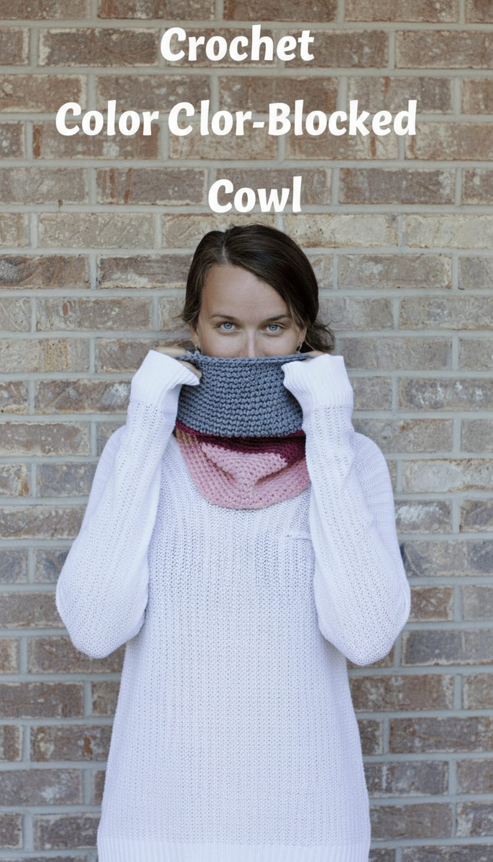 Crochet Color-Blocked Cowl