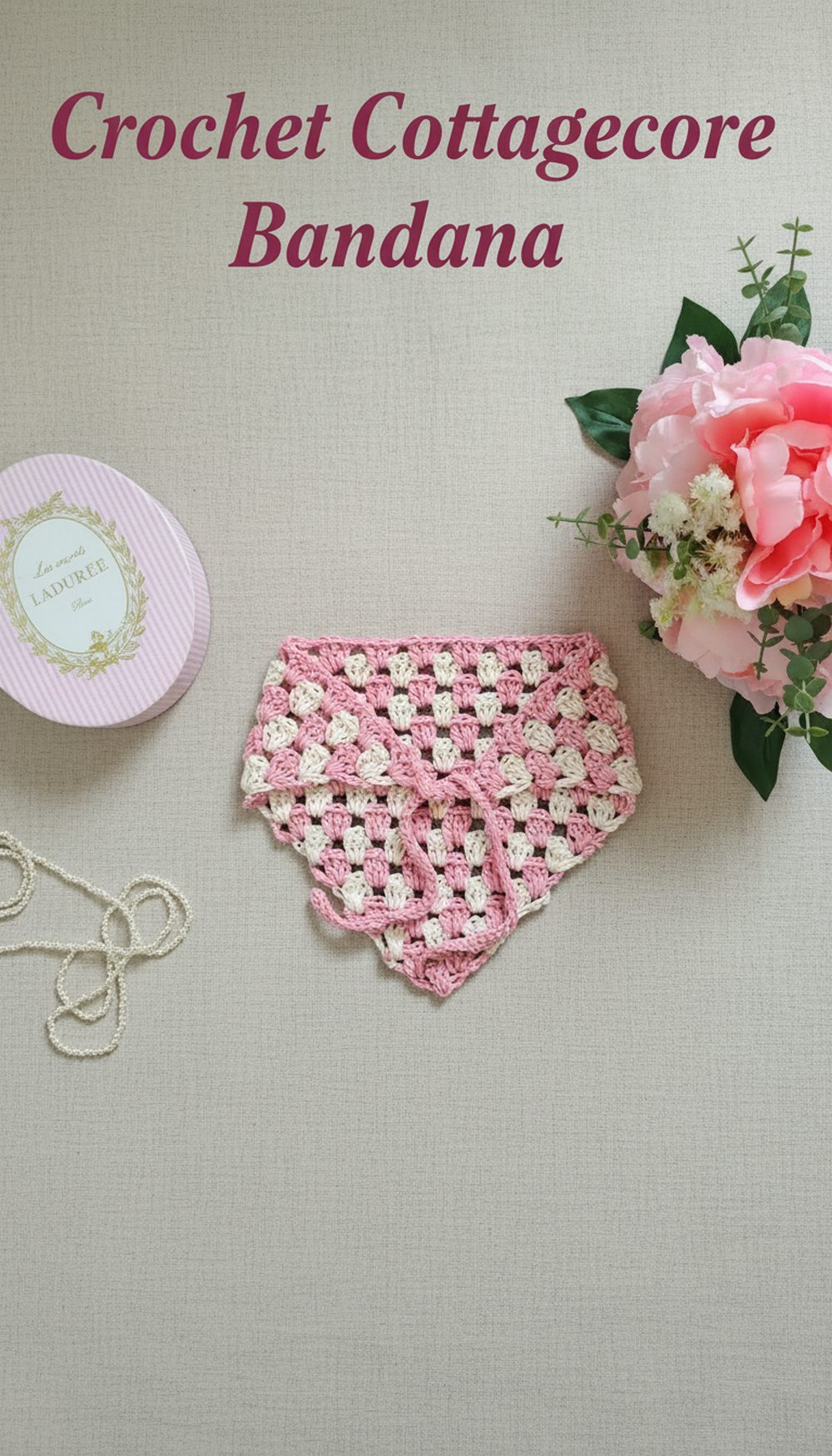 Crochet Cottagecore Bandana