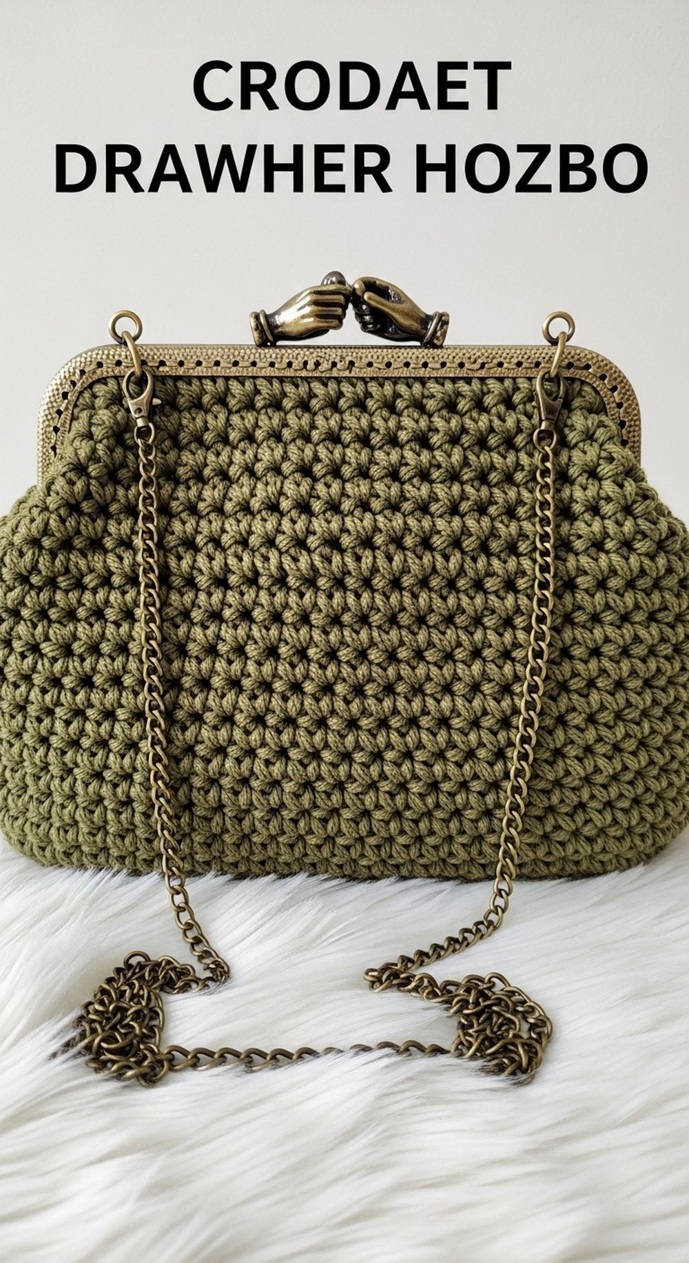 Crochet Drawstring Hobo Bag