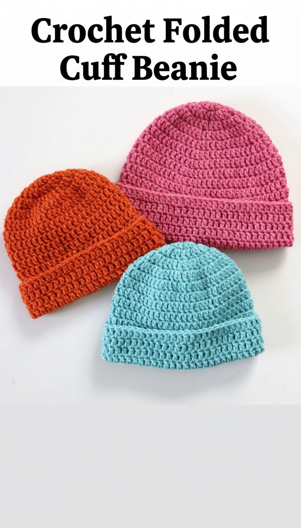 Crochet Folded Cuff Beanie