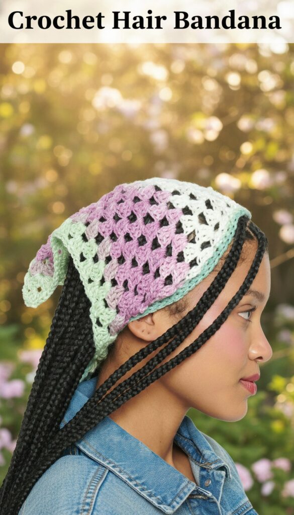 Crochet Hair Bandana