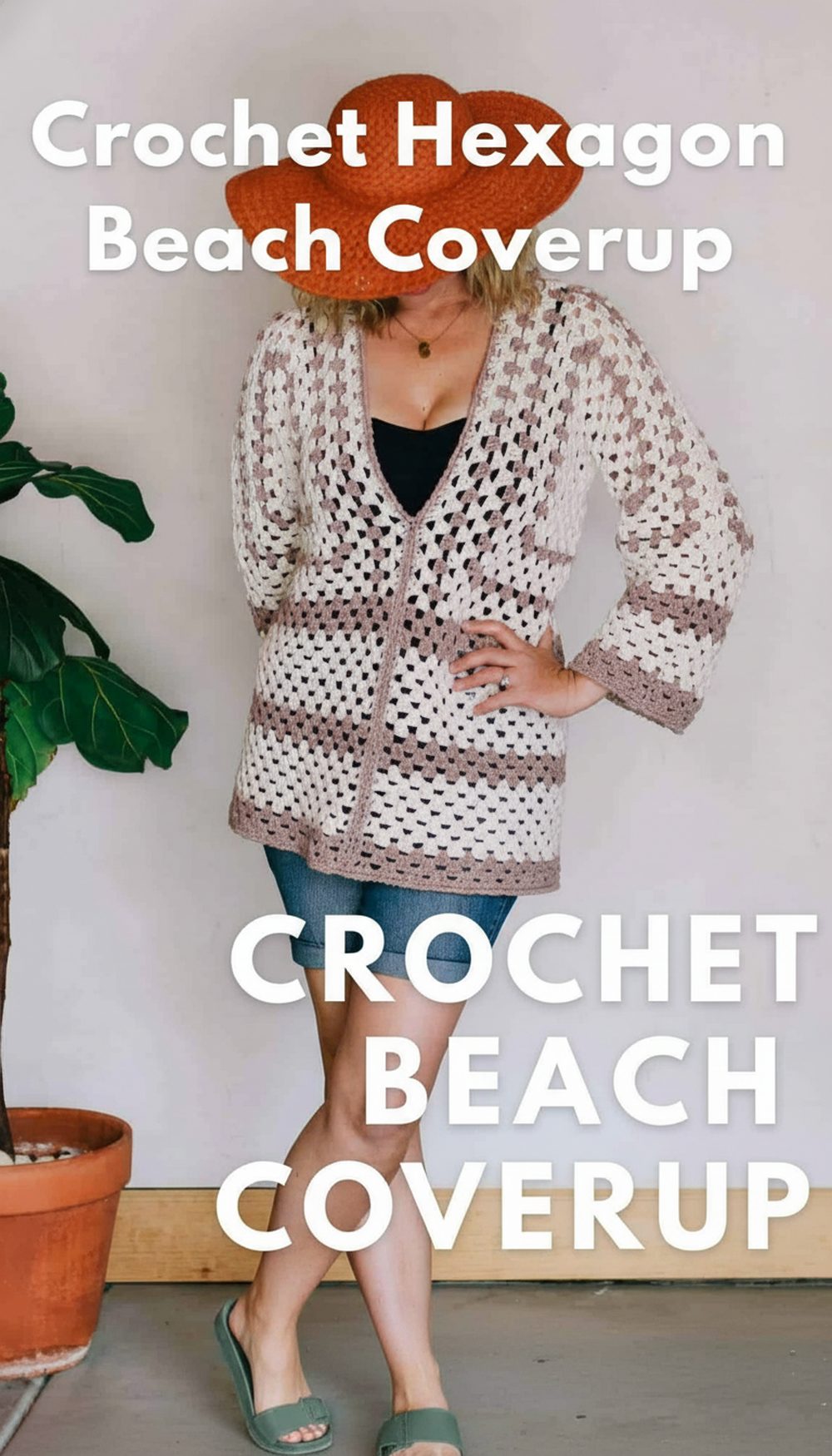 Crochet Hexagon Beach Coverup
