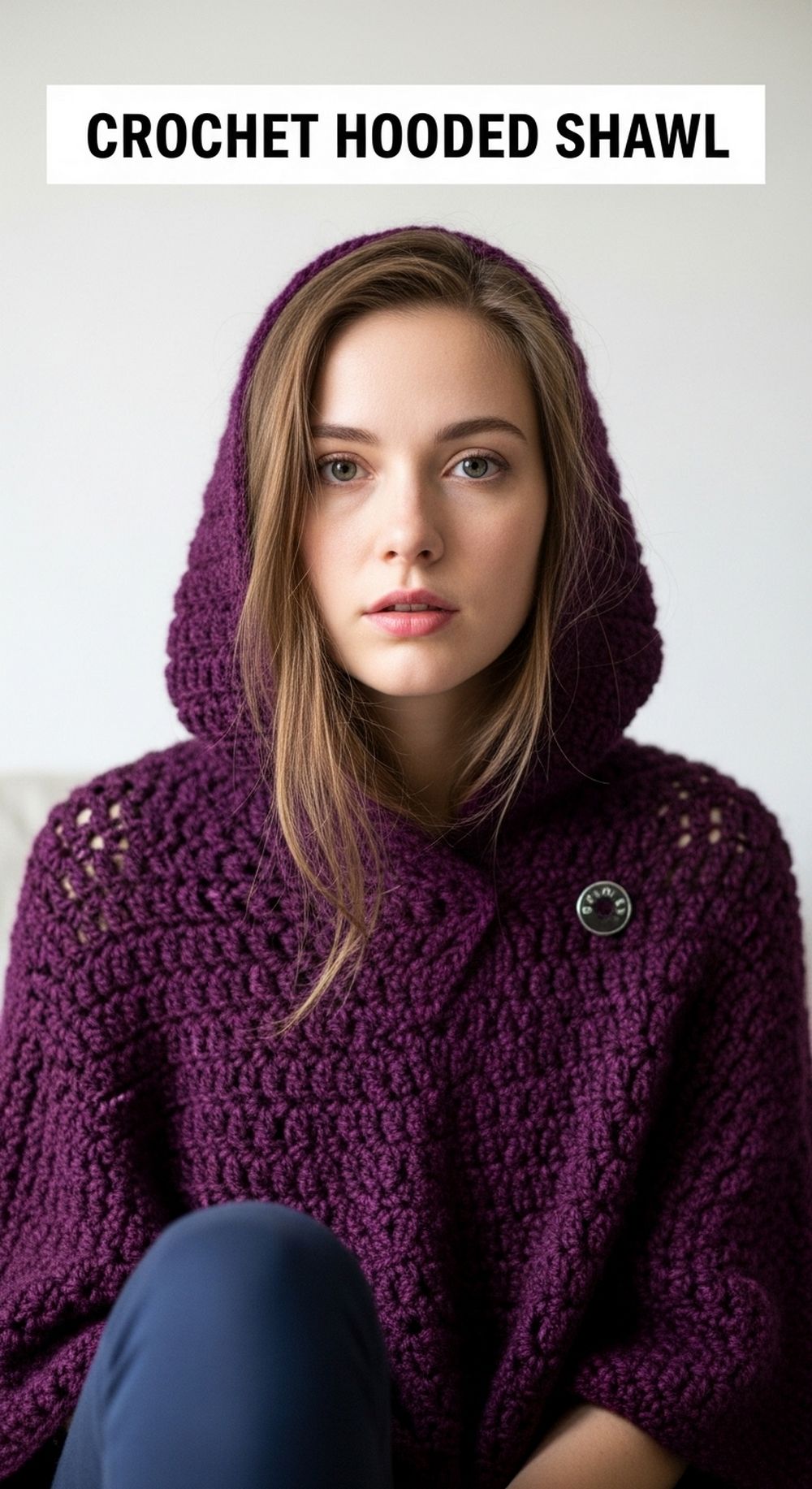 Crochet Hooded Shawl