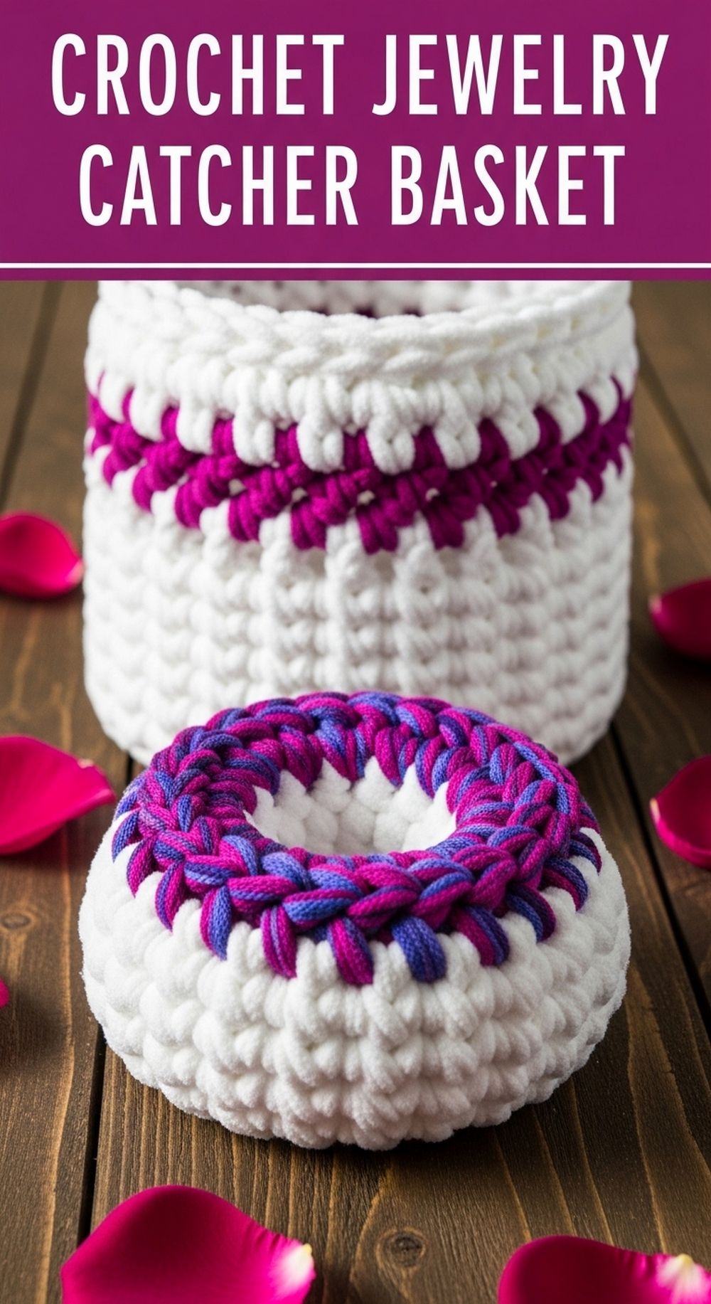 Crochet Jewelry Catcher Basket