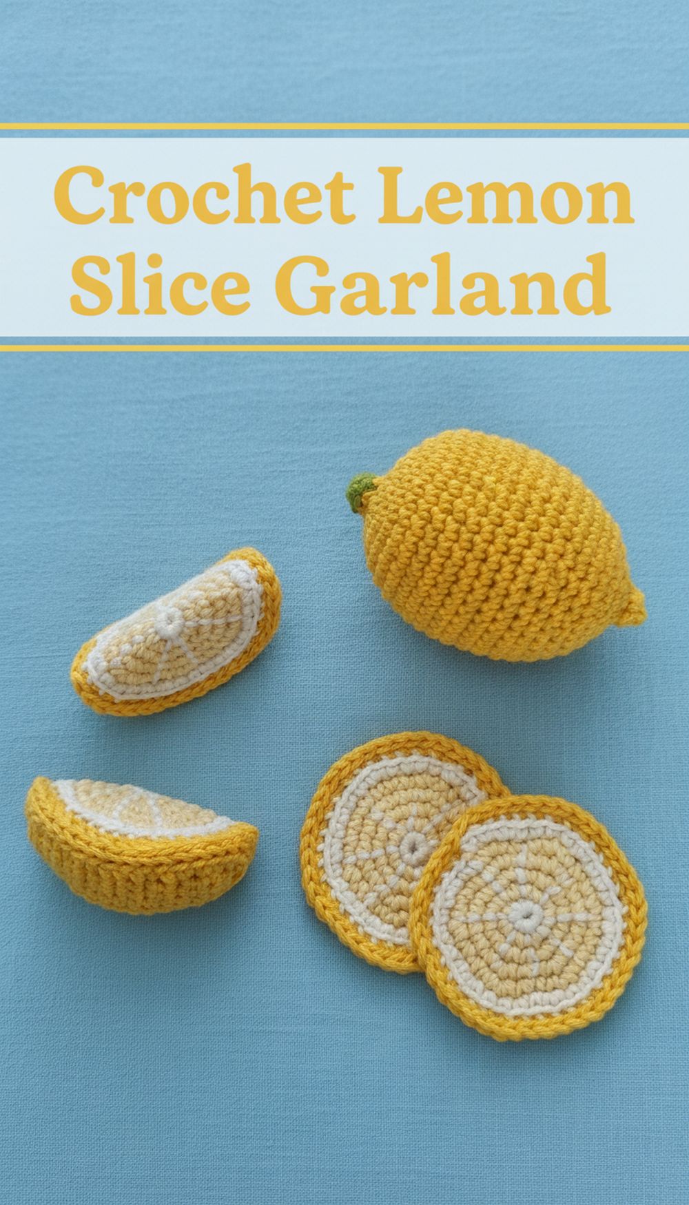 Crochet Lemon Slice Garland