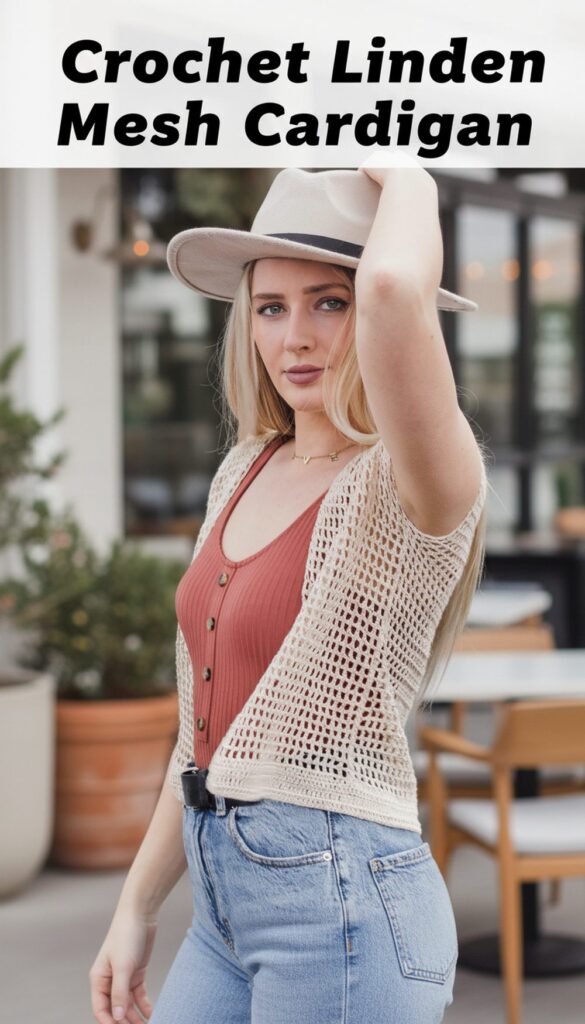 Crochet Linden Mesh Cardigan