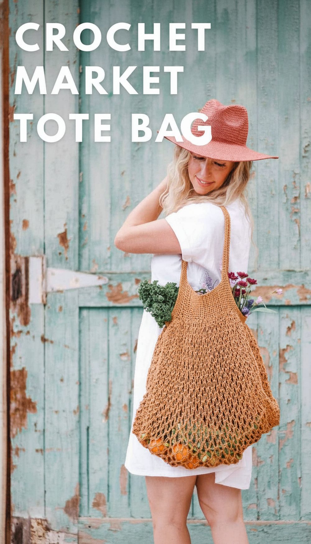 Crochet Market Tote Bag