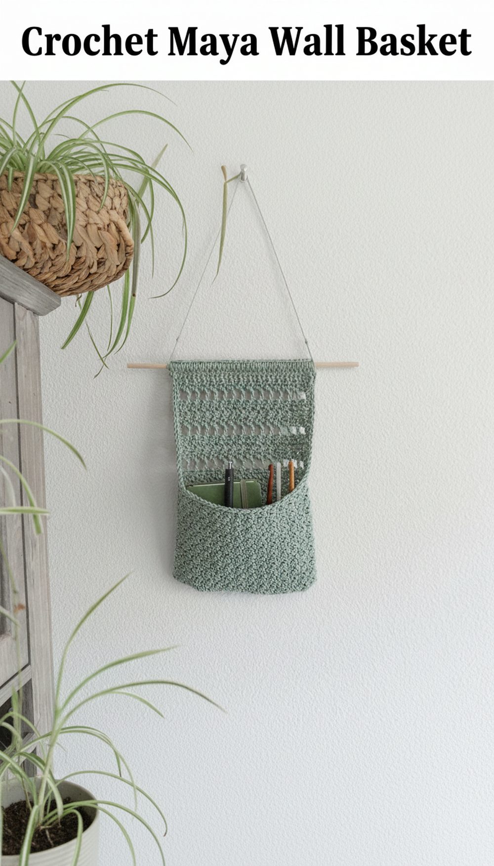 Crochet Maya Wall Basket