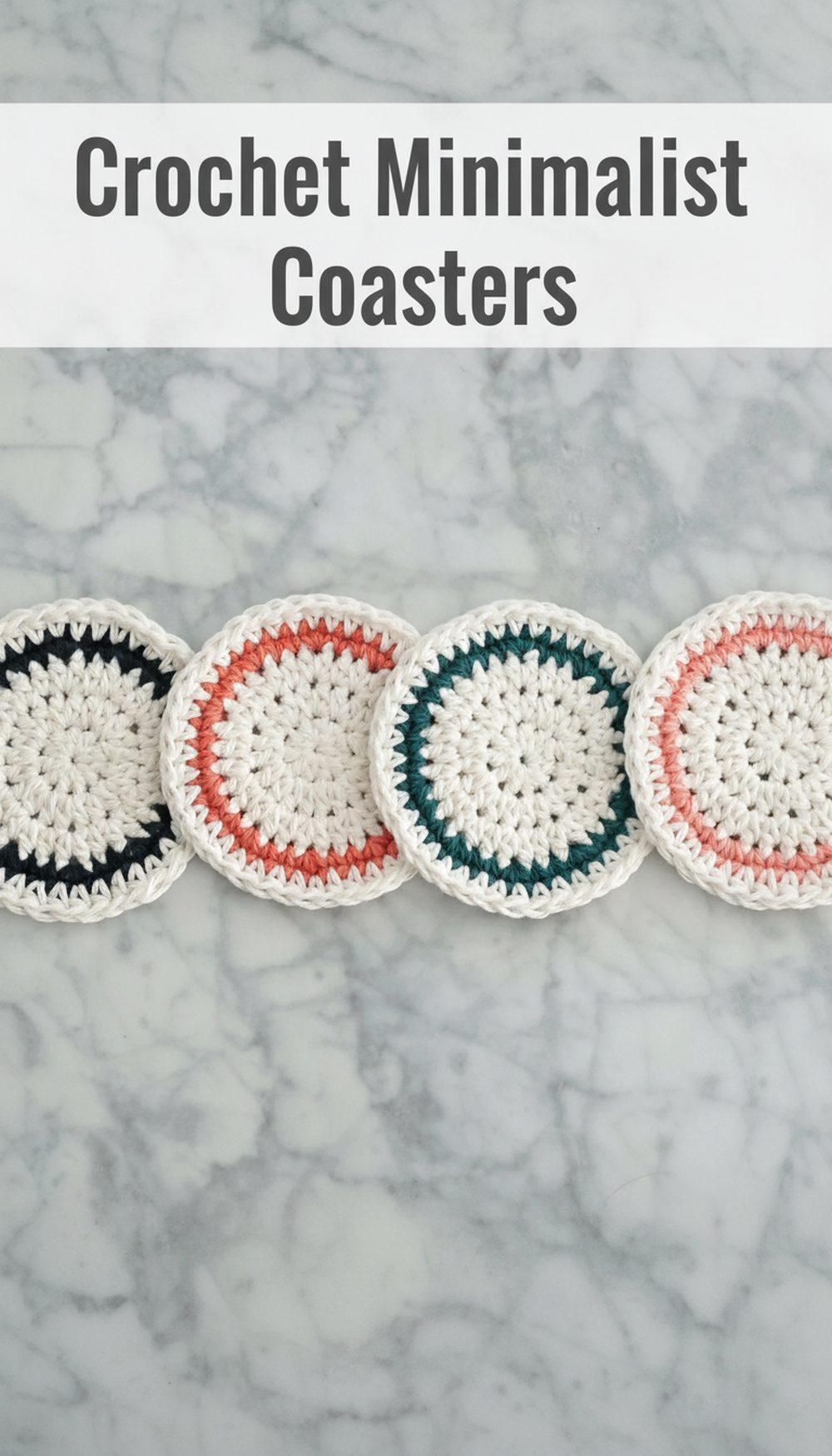 Crochet Minimalist Coasters
