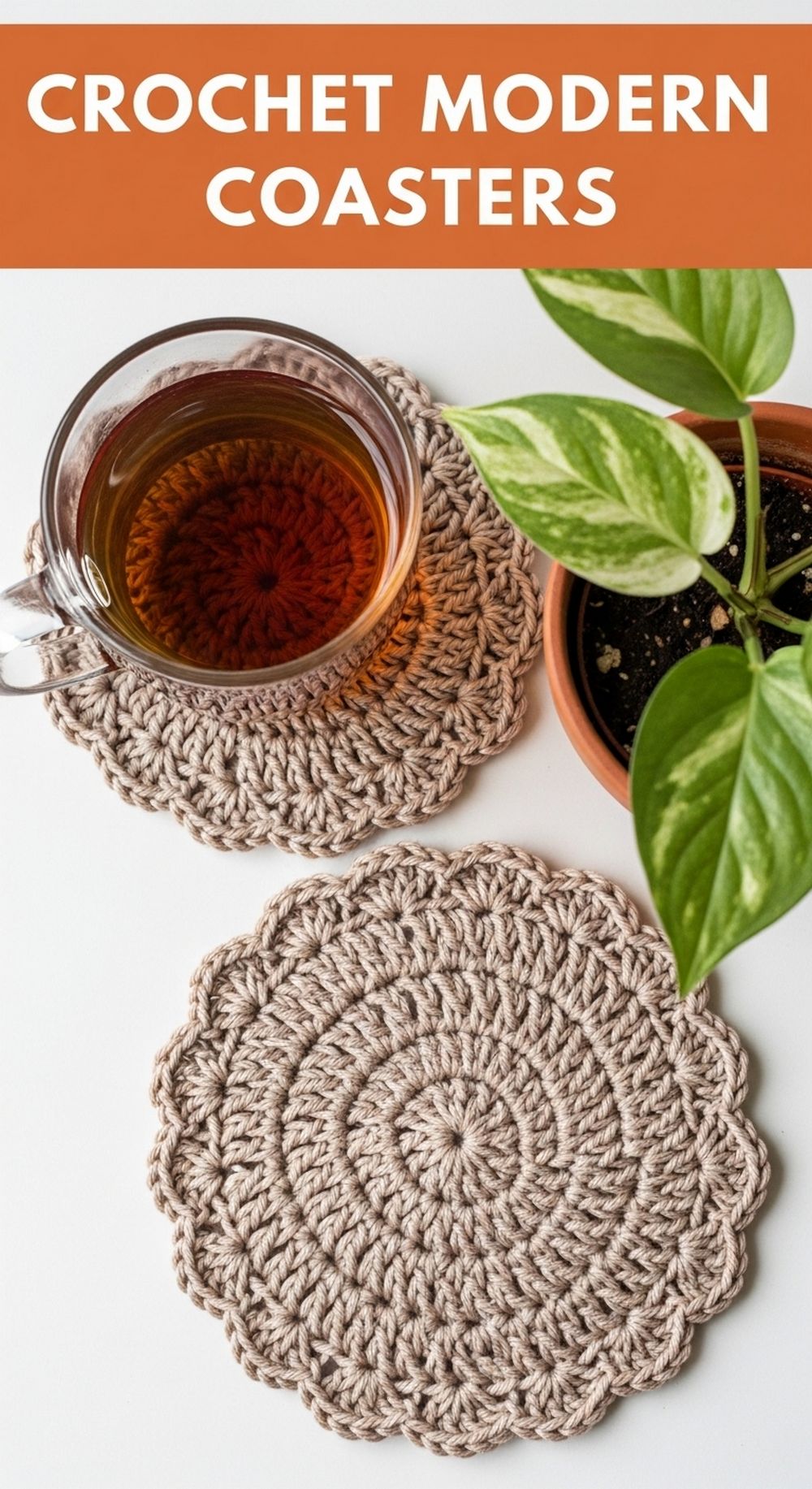 Crochet Modern Coasters