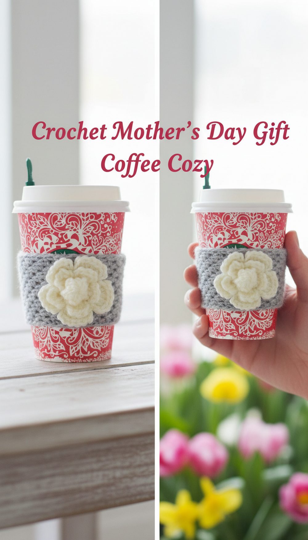 Crochet Mother’s Day Gift Coffee Cozy