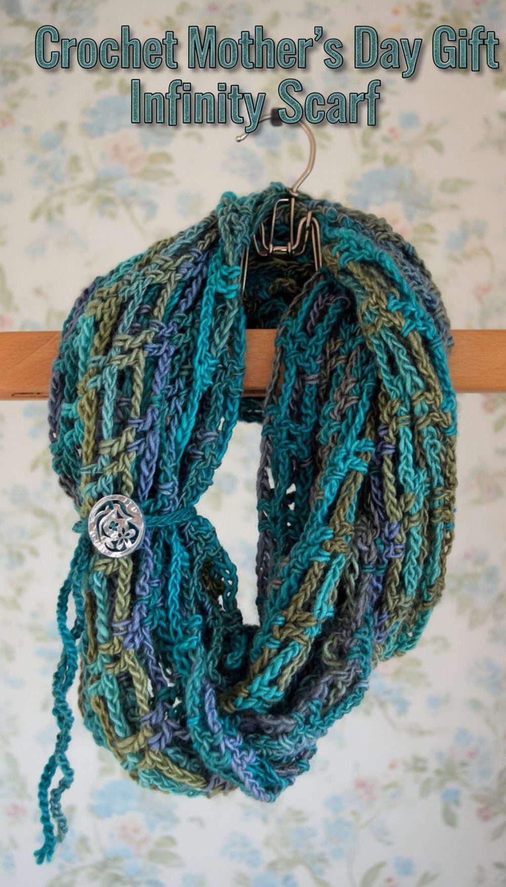 Crochet Mother’s Day Gift Infinity Scarf