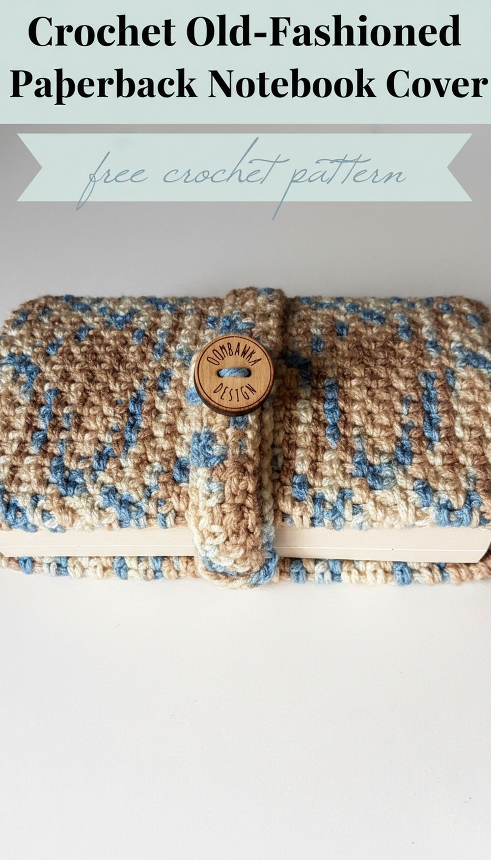 Crochet Old-Fashioned Paperback Notebook Cover