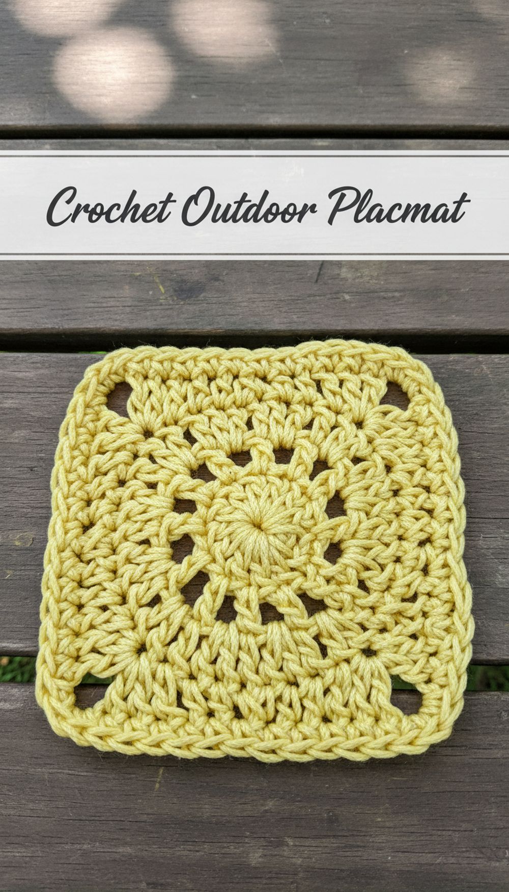 Crochet Outdoor Placemat