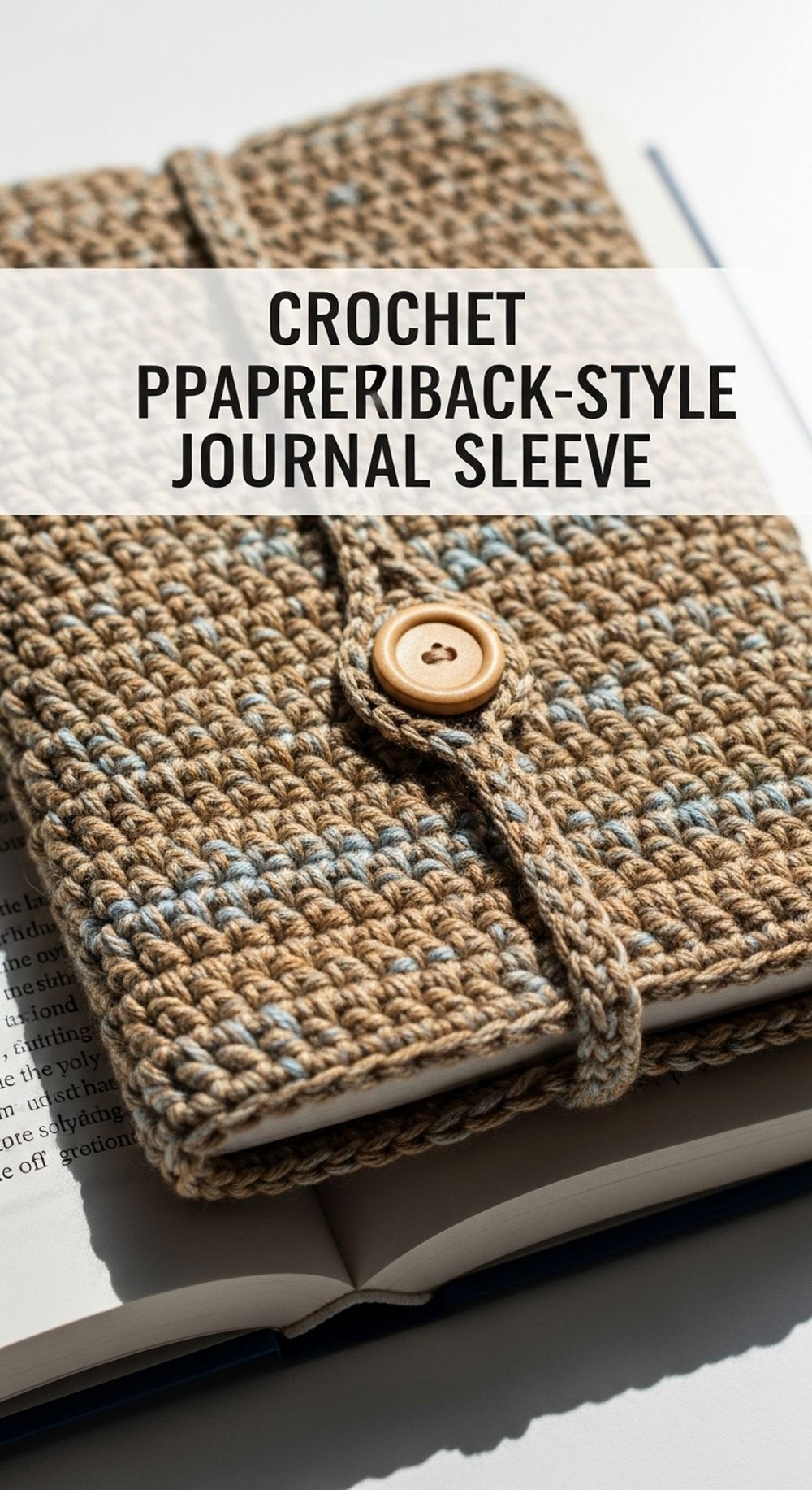 Crochet Paperback-Style Journal Sleeve