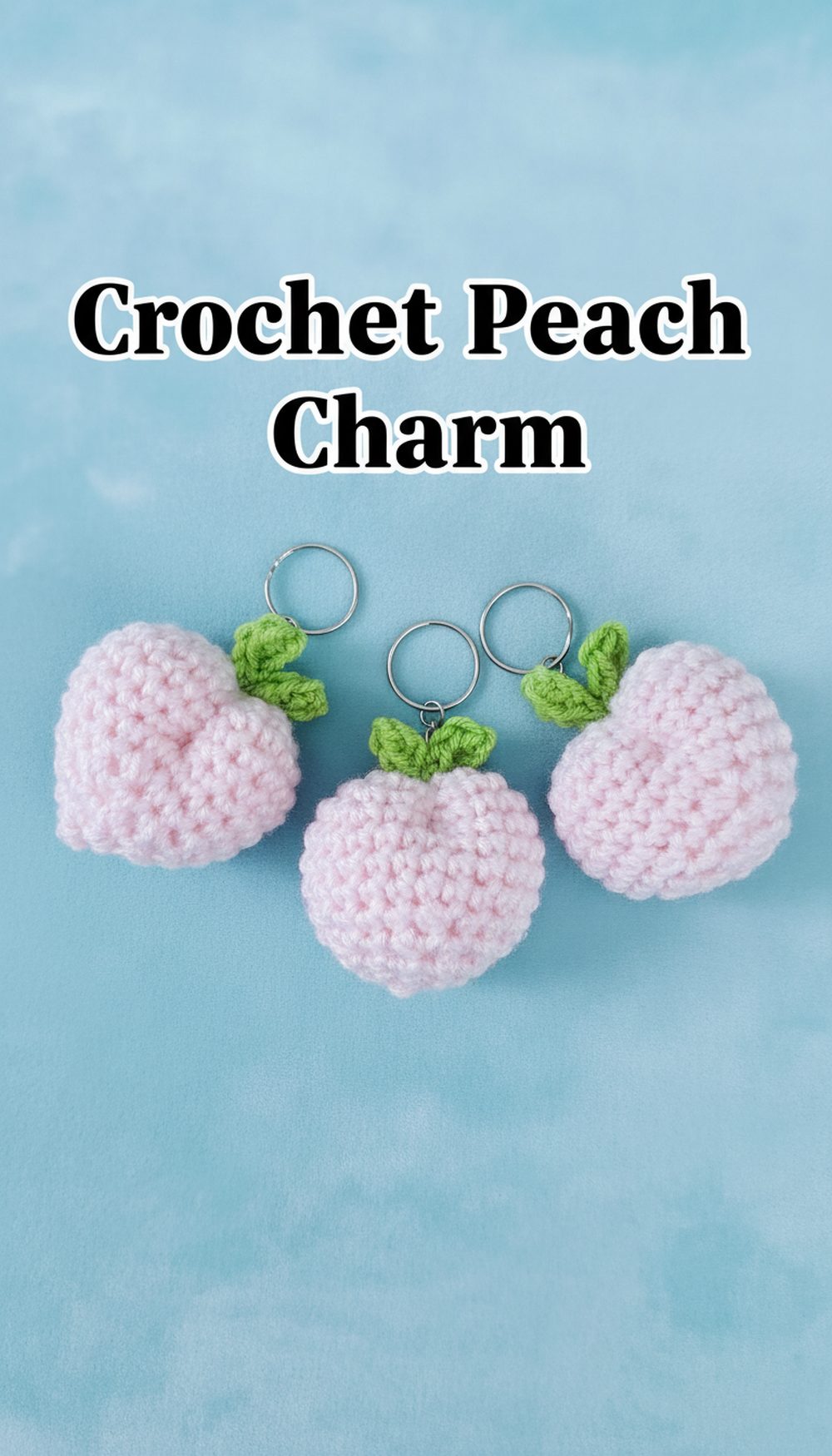 Crochet Peach Charm